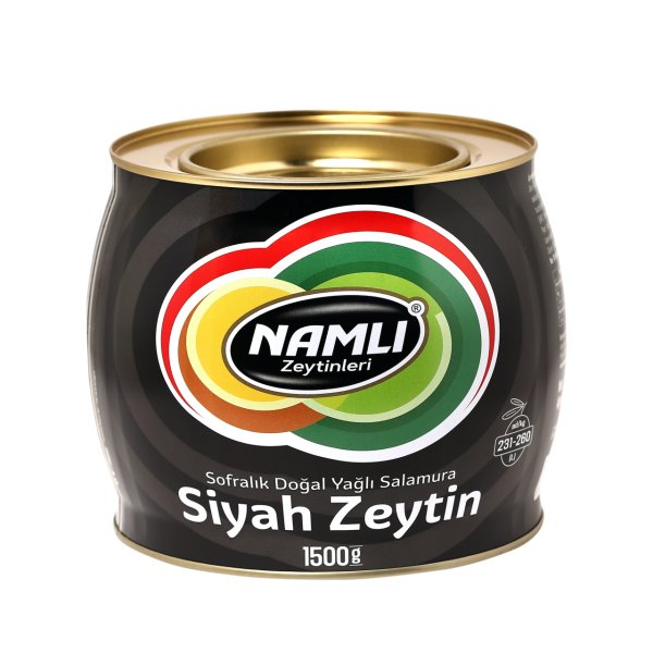 3 LÜ KAMPANYA - GEMLİK  SİYAH FIÇI ÖZEL TAŞ BASKI SİYAH İRİ ZEYTİN 1,5 KG