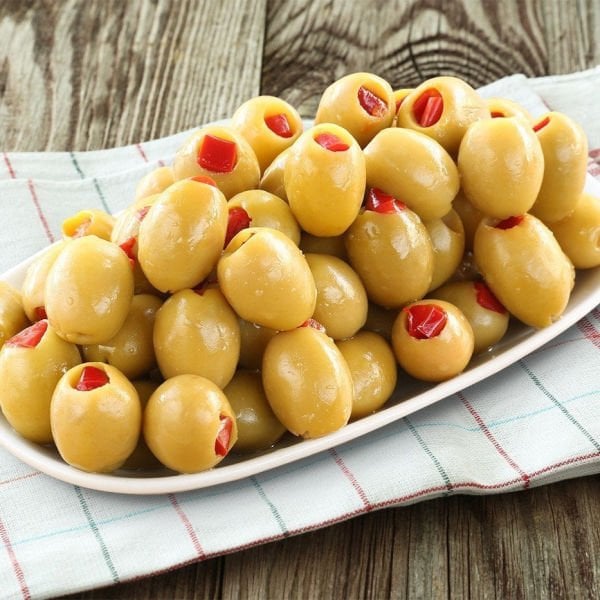 2ADET-1500 gr- Salamura Siyah Zeytin + Biber Dolgulu Yeşil Zeytin