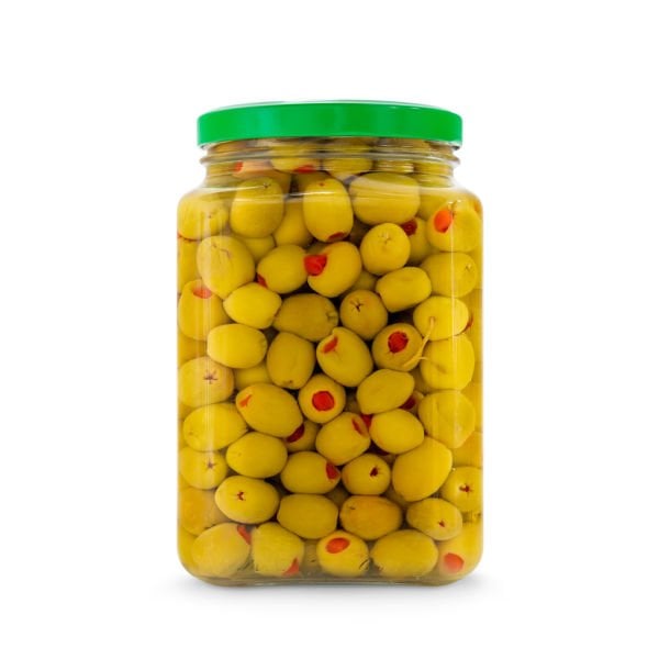 2ADET-1500 gr- Salamura Siyah Zeytin + Biber Dolgulu Yeşil Zeytin